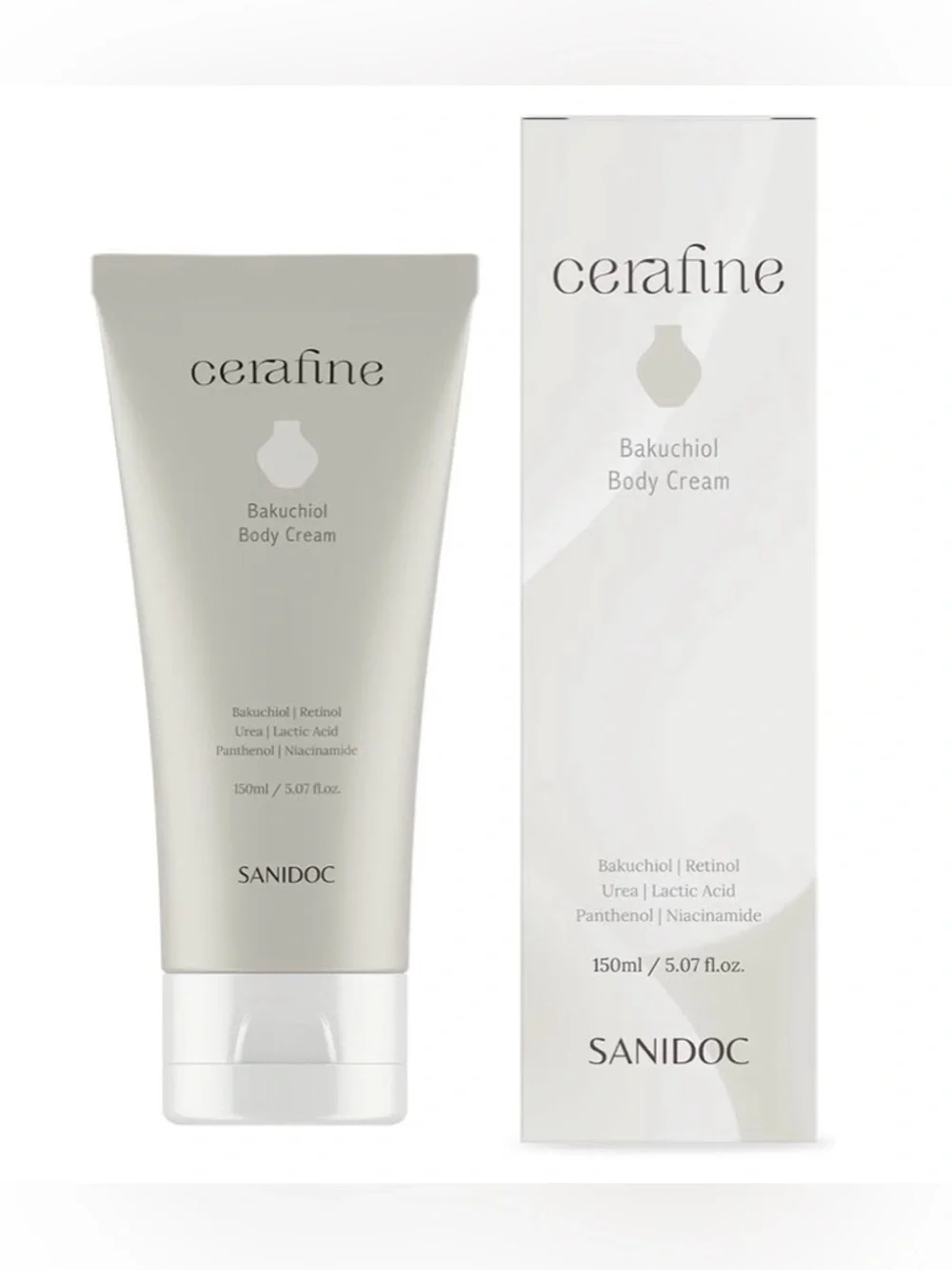 Korean Skincare SANIDOC Cerafine Bakuchiol Body Lotion